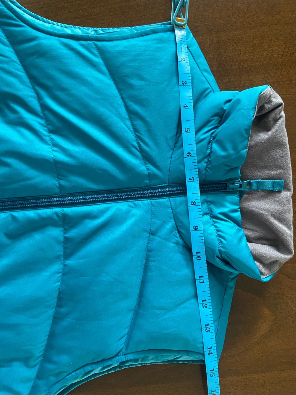 Women’s Turquoise lightweight puffer vest, Lands End, size S - Picture 10 of 16